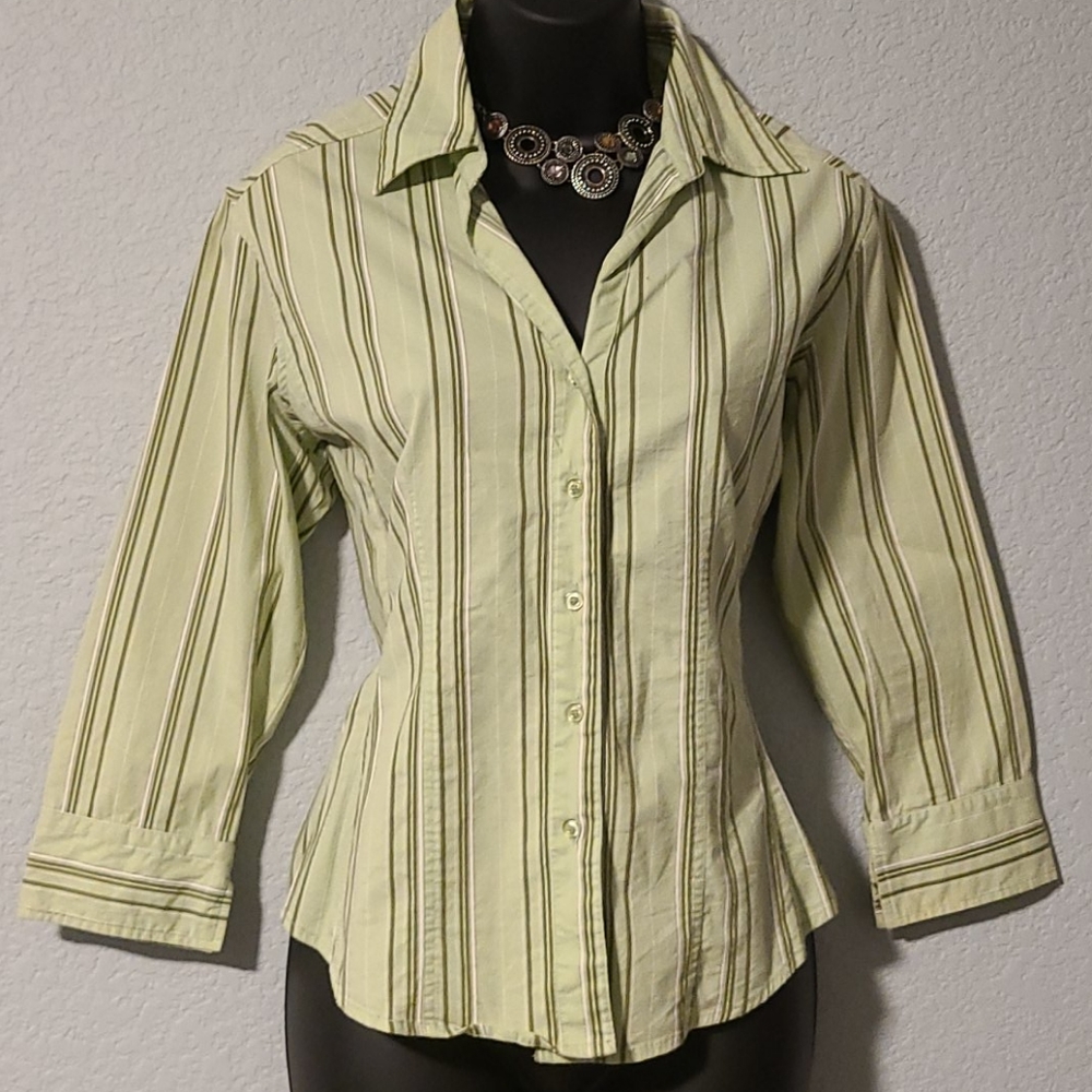 Women's button down blouse top sz Medium